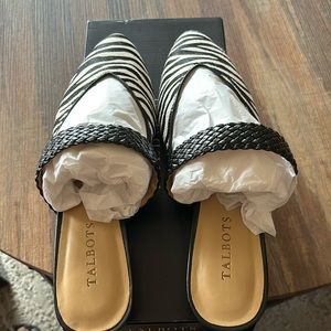 Talbots zebra slides brand new.